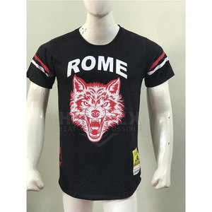 Vente chaude hommes t-shirts coton haute rue Hip Hop T-shirt hommes été décontracté chemises amples - Product Image 1