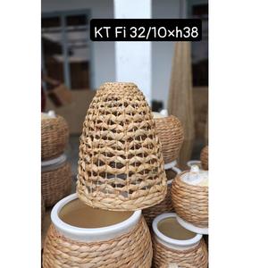 Abat-jour en rotin naturel de haute qualité, design moderne fait à la main, pour la décoration de restaurant ou l'éclairage domestique, pour une utilisation en intérieur - Product Image 5