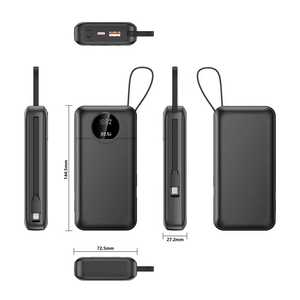 พาวเวอร์แบงค์โลโก้สั่งทำ ความจุ 10000mAh 20000mAh แบตเตอรี่ลิเธียมโพลิเมอร์ พกพาสะดวก OEM บางเฉียบ สำหรับ <span class=keywords><strong>iPhone</strong></span> - Product Image 6