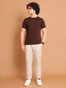 เสื้อยืดแขนครึ่งคอตตอน100% สำหรับผู้ชาย, เสื้อยืดแฟชั่นเรียบง่ายพิมพ์ลายได้หลากหลายสวมใส่สบายตลอดทั้งวัน - Product Image 6