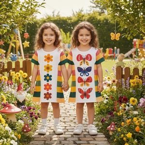 Vestido Elegante con Diseño de Mariposas y Flores para Mujer, Tela Fluida Premium, Modelo AC-EH BCA ID Origin Daily - Product Image 5