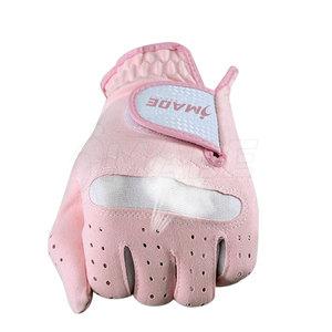 Gants de golf roses en PU pour hommes, protection UV, légers, gants de sport à doigts entiers - Product Image 3
