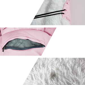 Set letto per gatti e cani convertibile 2-in-1 lungo interno in peluche con nido esterno in ecopelle o opzione tappetino - Product Image 3