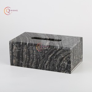 Boîte à mouchoirs en marbre Porte-mouchoirs pour commode Salle de bain Chambre Bureau Maison Restaurant Grande boîte à mouchoirs à prix raisonnable - Product Image 5