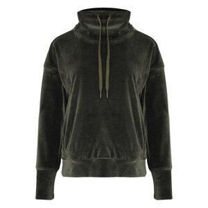 <b>Top</b> Quality Women's Velvet Hoodie With Side Pocket Pullover Slim Fit Warm Winter Hoodies Sweatshirt With OEM Service - Product Image 1