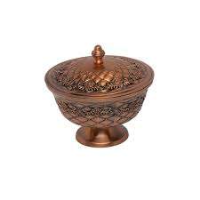 Tazón de fechas de tendencia para restaurantes de Hotel en casa Frutas secas Tazón de chocolate de caramelo Vajilla Cobre fechas antiguas Cuencos Uso de cocina - Product Image 2