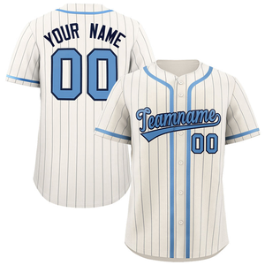 Chemise de baseball de haute qualité en gros broderie Club uniformes de baseball sublimés fabricant de maillots de baseball à fines rayures pour hommes - Product Image 5