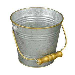 Maceta de diseño elegante, cesta de flores redonda más vendida, maceta galvanizada hecha a mano para decoración de jardín - Product Image 3