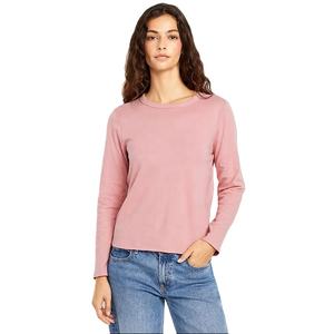 Camiseta de manga larga rosa claro para mujer de diseño personalizado camiseta ligera cómoda duradera para mujer para la moda diaria - Product Image 1