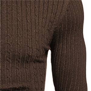 Pull tricoté de qualité supérieure Pull d'hiver en tricot à col rond en polyester surdimensionné Pull en tricot personnalisé - Product Image 3