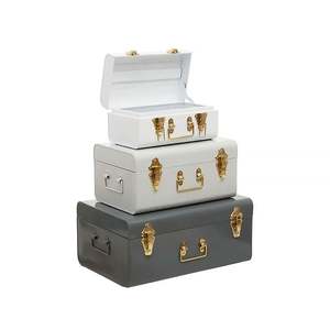 <b>Decorative</b> Metal Trunk <b>Box</b> Handmade <b>Storage</b> Container in Best Price With Customization - Product Image 2