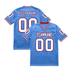 Camisetas de fútbol americano personalizadas, suministro al por mayor, tela suave y cómoda hecha en fábrica, ropa deportiva de alta calidad Oem Odm - Product Image 3