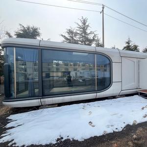 Capsule spatiale préfabriquée de luxe moderne à installation rapide, avec disposition personnalisée, salle de bain et terrasse, pour complexes hôteliers, hôtels, espaces extérieurs et plages - Product Image 2