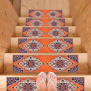 Tapis imprimé : Tapis Kilim Step, Tapis Step personnalisé, Tapis lavable - Product Image 3