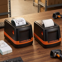 Impresora de Etiquetas Térmicas de 80 mm, Impresora de Recibos POS de 3 Pulgadas, Impresora de Códigos de Barras y Envíos 2 en 1, USB de Escritorio