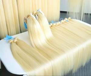 NATURAL HAND <b>TIED</b> UNPROCESSED CURLY INDIAN DONOR HAIR WIGS PREMIUM QUALITY TANGLE FREE VIRGIN RAW REUSABLE HAIR BUNDLES - Product Image 3