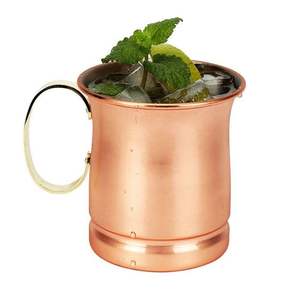 Venta al por mayor de cobre fino Moscow Mule Mug saludable vaso de acero inoxidable para la cerveza utensilios de cocina y Barware hecho en La India - Product Image 1