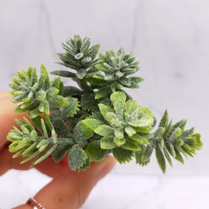 Miniature Dollhouses Accessories Cork Frost Simulated Green Plant <b>Small</b> Potted <b>Ornament</b> for Home Decor for age 14+ - Product Image 3