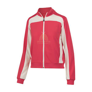 Conjunto de chándal estampado con capucha ajustado de 2 piezas OEM para mujer con tejido de poliéster ligero transpirable de secado rápido - Product Image 3