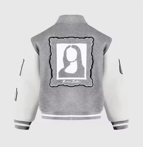 Chaqueta Universitaria de Invierno 2026 de Lana/Poliéster con Logotipo Personalizado, Estilo Casual Holgado para Hombre, Cierre de Cremallera, Estilo Urbano, OEM - Product Image 3