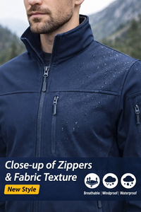 Chaqueta Softshell de la Mejor Calidad para Exportación, con Capucha, Impermeable, Forrada, para Senderismo al Aire Libre - Product Image 5