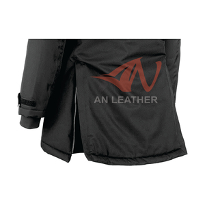 Veste d'hiver décontractée pour homme de haute qualité, capuche réglable, impression de logo personnalisée, motif uni, fermeture éclair, pour la conduite - Service OEM - Product Image 3