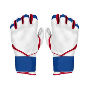Gants de frappeur de baseball à enveloppe intégrale Gants de baseball avec logo personnalisé Gants de baseball en cuir de softball pour hommes Gants de gros - Product Image 2