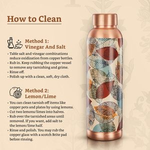 Botella de Agua de Cobre Puro de Gran Capacidad con Estampado de Mandala Colorido, Ecológica, con Tapa y Recubrimiento de Laminación Protectora Premium para Yoga - Product Image 6