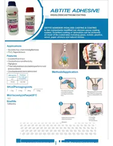 도매 가격 Abtite 접착제 고손실 주조 및 코팅 접착제 하이 퀄리티 DIY 공예 보석 무독성 에폭시 수지