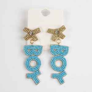 Pendientes colgantes de cuentas de semillas de ganchillo Multicolor hechos a mano de alta moda 2024, joyería Artificial al por mayor para mujer - Product Image 5