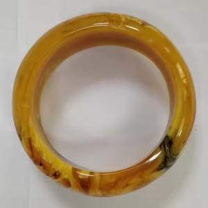 Conjunto de Brazaletes de Resina Gruesos, Brazalete Ancho Cuadrado Irregular, Color Vibrante - Product Image 5