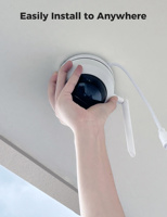 Caméra de sécurité domestique sans fil Hiseeu 5MP avec suivi automatique, CCTV IP PTZ Wifi pour l'extérieur