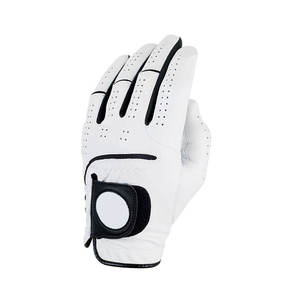 Super September Custom Cabretta Guantes de golf de cuero Alto agarre Transpirabilidad Protección UV para mano izquierda OEM Deportes de piel de oveja - Product Image 1