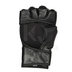 Gants de MMA en cuir de style compétition pour entraînement intensif, fermeture sécurisée, design léger, sangle de poignet réglable, durabilité accrue - Product Image 6