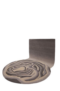 Tapis en laine de Nouvelle-Zélande de luxe, à poils longs, touffeté à la main, doux, moderne, motif abstrait en spirale, pour la maison, l'hôtel, avec envers en latex - Product Image 4