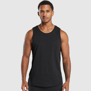 Camiseta sin Mangas de Algodón para Hombre, Transpirable, de Secado Rápido, Estilo Casual, Tejida, a Precio Competitivo, al por Mayor - Product Image 1