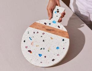 Tabla de cortar de mármol de madera de acacia única, tabla de cortar de cocina de nuevo estilo para servir queso, carne, pan para restaurantes - Product Image 6