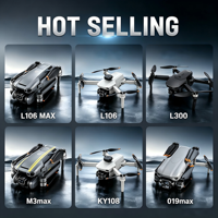 Dron RC Quadcopter L106 GPS Plegable con Flujo Óptico, Evitación de Obstáculos, Múltiples Lentes, 48MP FPV y Control Remoto para Adultos