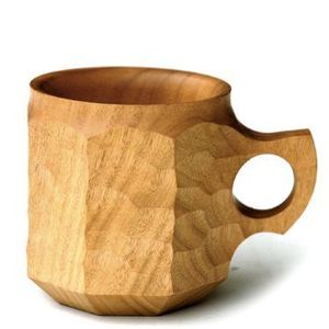 Tasse en bois de style rustique pour boissons chaudes, mariages, fêtes, événements - Product Image 3