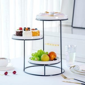 Soporte de pastel con marco de Metal negro hecho a mano de calidad superior Restaurante de fiestas de Navidad y bodas - Product Image 5