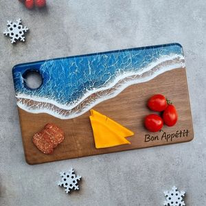 เขียงไม้เรซิ่นลายหรูหรา ประดับด้วยลายอเกต รุ่นพิเศษรอมฎอน - Product Image 4