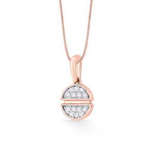 Pendentif en diamant, charme moderne, bijoux en forme d'hémisphères - Product Image 4