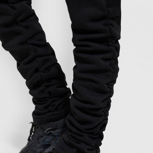 Chándal OEM ajustado con logotipo personalizado para hombre, ropa de gimnasio en blanco de lana de alta calidad, chándal para correr, conjunto de dos piezas - Product Image 3