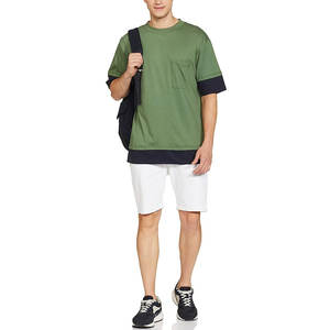 Uper-camisetas de cuello redondo para hombres, camisas de gran tamaño con logotipo de enjuague, versión 100% - Product Image 5