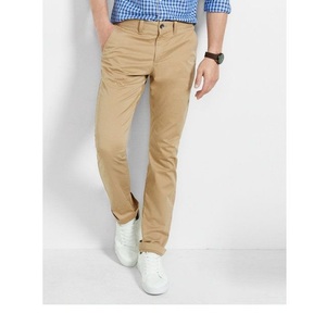 Petit MOQ, pantalon chino long pour homme, classique, de bureau, bouton, fermeture éclair, fabrication directe d'usine du Bangladesh - Product Image 3