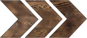 Rustique Brun Bois Flèche Décoration Murale Salon Décoratif Flèche Chevrons Lot de 3 - Product Image 5
