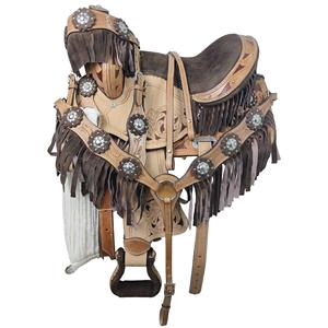 Venta al por mayor Barril Racing Saddles Premium hecho a mano de cuero genuino Western Horse Saddles Bulk Cowboy Rodeo Saddles Direct Factory - Product Image 1