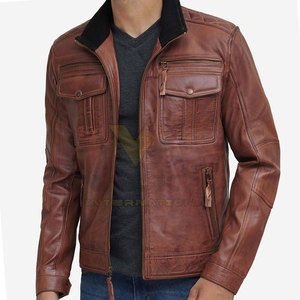 Veste en cuir pour homme respirante et chaude pour l'hiver, vêtement décontracté pour homme, veste en cuir à prix raisonnable - Product Image 2