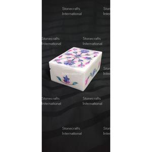 Boîte-cadeau de vadrouille en métal incrusté de luxe Colure bleue de haute qualité pour le bureau à domicile et l'utilisation de bijoux Excellente valeur - Product Image 2