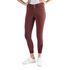 Mallas ecuestres de silicona con agarre para mujer, ropa de montar a caballo, última moda - Product Image 4